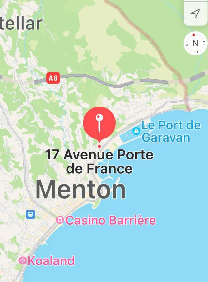 מנטון Studio 2 Pers , 40M2 En Bord De Mer Avec Vue Mer מראה חיצוני תמונה